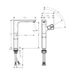AXOR URQUIOLA SINGLE LEVER TALL BASIN MIXER 280 W/ WASTE SET 11035990 - Image 2