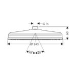 AXOR MONTREUX OVER HEADSHOWER 240 1JET CLASSIC 28474310 - Image 2