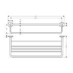 AXOR UNIVERSAL CIRCULAR TOWEL RACK WITH TOWEL HOLDER 42843990 - Image 2