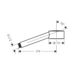 AXOR ONE HAND SHOWER 75 1JET ECOSMART 48651340 - Image 2