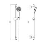 CRESTIAL VITA SHOWER BAR SET C27006 - Image 2