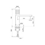 CRESTIAL SINGLE LEVER BASIN MIXER 1/2 W/O WASTE SET CHROME FINISH - Image 2