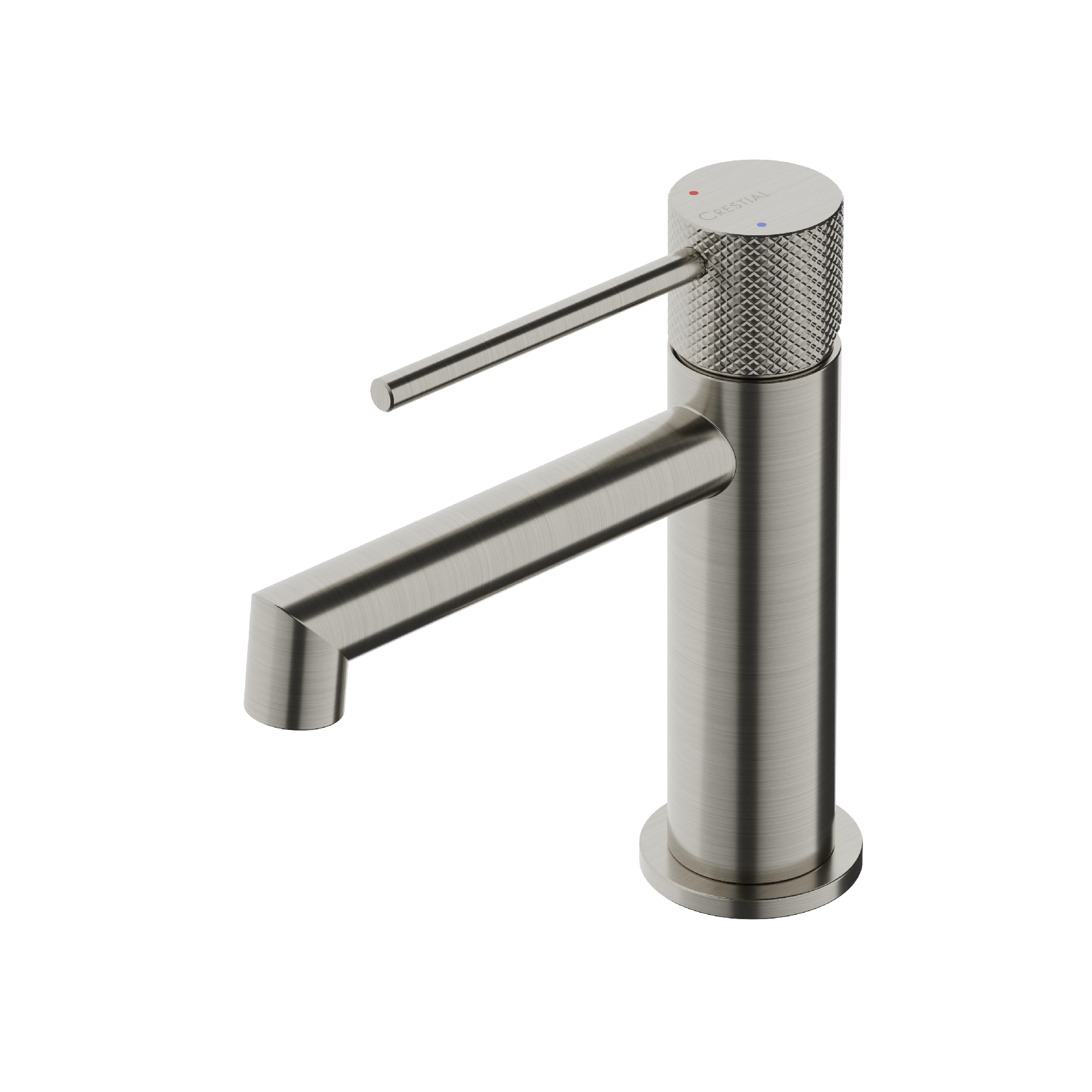 Crestial-C36122BN-01.jpg CRESTIAL DIAMANT SINGLE LEVER BASIN MIXER BRUSHED W/O POP UP WASTE,NICKEL FINISH - Image 1