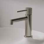 CRESTIAL DIAMANT SINGLE LEVER BASIN MIXER BRUSHED W/O POP UP WASTE,NICKEL FINISH - Image 3
