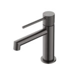 CRESTIAL SINGLE LEVER BASIN MIXER W/O POP UP WASTE,BRUSHED GUNMETAL FINISH