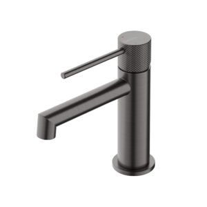 CRESTIAL SINGLE LEVER BASIN MIXER W/O POP UP WASTE,BRUSHED GUNMETAL FINISH