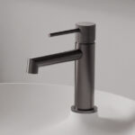 CRESTIAL SINGLE LEVER BASIN MIXER W/O POP UP WASTE,BRUSHED GUNMETAL FINISH - Image 3