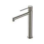 CRESTIAL SINGLE LEVER EXTENDED HEIGHT BASIN MIXER W/O WASTE BRUSHED NICKEL FINISH