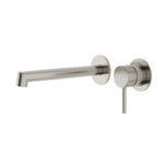 CRESTIAL DIAMANT SINGLE LEVER WALL MOUNTED BASIN MIXER BRUSHED NICKEL FINISH