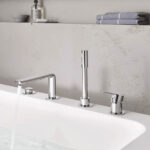 GROHE LINEARE 4HOLE S-LEVER BATH COMBINATION WITH CONCEALED BODY 19577001 - Image 2
