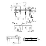 GROHE LINEARE 4HOLE S-LEVER BATH COMBINATION WITH CONCEALED BODY 19577001 - Image 3