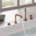 GROHE ESSENCE 4-HOLE SINGLE LEVER BATH COMBINATION, WARM SUNSET WITH CONCEALED BODY 19578DA1 - Image 2