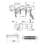 GROHE ESSENCE 4-HOLE SINGLE LEVER BATH COMBINATION, WARM SUNSET WITH CONCEALED BODY 19578DA1 - Image 3