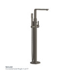 GROHE LINEARE S-LEVER BATH MIXER FLOORMOUNTED, BRUSHED HARD GRAPHITE WITH CONCEALED BODY 23792AL1