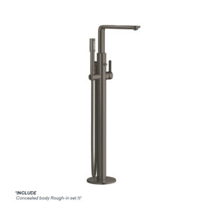 GROHE LINEARE S-LEVER BATH MIXER FLOORMOUNTED WITH CONCEALED BODY