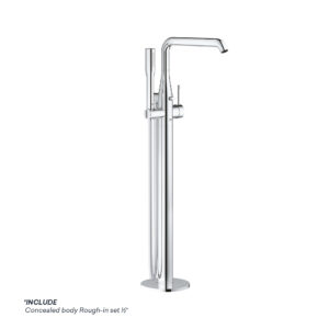 GROHE ESSENCE S-LEVER BATH MIXER FLOORMOUNTED WITH CONCEALED BODY