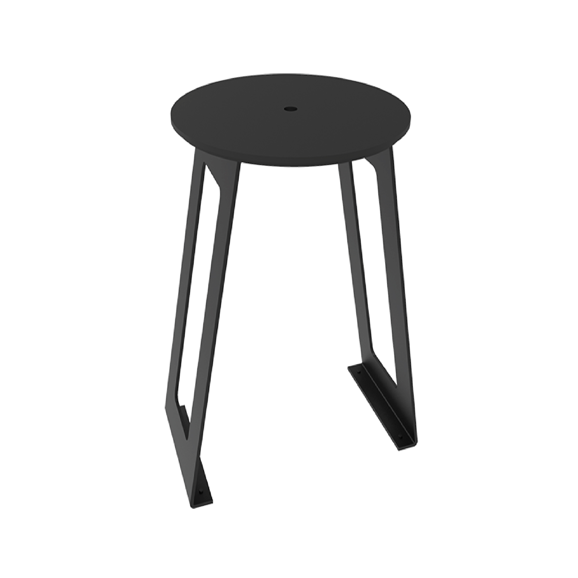 E-Com-WEB-Goman-11_X80308-01.jpg GOMAN ALUMINUM STOOL WITH PEHD SEAT SGABELLI X803/08 - Image 1