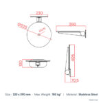 GOMAN FOLDING SEAT IN PEHD GIOTTO GIO-X819P/30 - Image 3