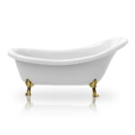KNIEF VICTORIAN G FREESTANDING TUB 175X82CM, PLSHD BRASS