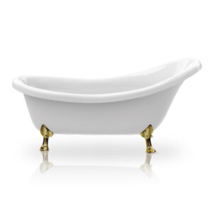 KNIEF VICTORIAN G FREESTANDING TUB 175X82CM, PLSHD BRASS