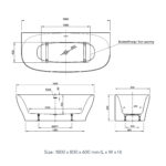 KNIEF DREAM WALL BATHTUB 1800X 800X600MM - Image 3