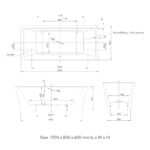 KNIEF MOOD FREESTANDING TUB 180X80CM - Image 3