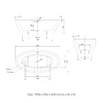KNIEF LOOM FREESTANDING TUB 190X95CM - Image 3