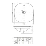 KOHLER VEIL SQUARE VESSEL LAVATORY K-26407T-0 - Image 3