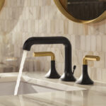 KOHLER OCCASION WIDESPREAD LAVATORY FAUCET L SHAPE SPOUT WITH LEVER HANDLE K-EX27101T-4-BMB - Image 2