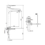 KOHLER TAUT TALL SINGLE CONTROL LAVATORY FAUCET K-74026T-4-CP - Image 3