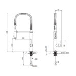 KOHLER PURIST SEMI PRO T KITCHEN FAUCET MATTE BLACK - Image 2