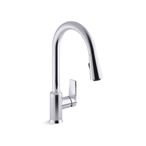 KOHLER TAUT KITCHEN FAUCET W/ PULLDOWN SPOUT - LEVER HANDLE K-21367T-4-CP