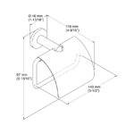 KOHLER KUMIN COVERED TOILET PAPER HOLDER K-97901T-CP - Image 3