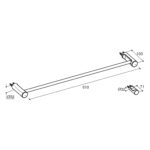 KOHLER JULY 24'TOWEL BAR K-45396T-CP - Image 3