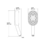 KOHLER STATEMENT MULTI-FUNCTION OBLONG HANDSHOWER W/ WATERMIND K-28695T-BL - Image 3