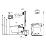 KOHLER VEIL WALL HUNG INTELLIGENT TOILET W/ INWALL TANK & FACEPLATE K-5402MY-0 - Image 3
