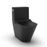 KOHLER BRAZN 1PC TOILET W SLIM QC SEAT HONED BLACK K-EX22378T-SL-HB1
