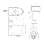 SAN SOUCI SKIRTED 1PC TOILET W/ QUIET CLOSE SEAT K-21865ID-S-0 - Image 3