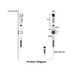 KOHLER ELATE HYGIENE SPRAY WITH HOSE & BRACKET K-97258X-B-CP - Image 3