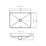 KOHLER FOREFRONT RECTANGULAR W/O FAUCET DECK K-5373ID-0 - Image 3