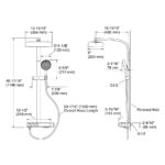 KOHLER ANTHEM 3 WAY THERMOSTATIC SHOWER COLUMN K-26332T-9-CP - Image 3