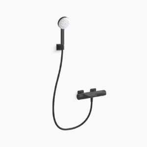 KOHLER PARALLEL WALL MOUNT THERMOSTATIC BATH & SHOWER MIXER FAUCET K-23523T-9-BL