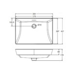 KOHLER BRAZN RECTANGLE VESSEL W/O DECK (EXQ) K-EX21060T-HB1 - Image 3