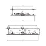 KOHLER BEITOU MULTIFUNCTION CEILING MOUNT SHOWER HEAD W/O 1318240 - Image 3