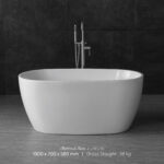 SANITAR OVAL FREESTANDING BATHTUB. SKU: ART-8203 - Image 2