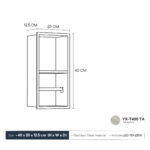 STERN KONZEPT STAINLESS STEEL TISSUE RACK 40X20X12,50 TEA APRICOT YX-T400 TA - Image 3