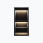 STERN KONZEPT STAINLESS STEEL TISSUE RACK 40X20X12,50 MATTE BLACK W/ LED YX-T400 MB