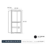 STERN KONZEPT STAINLESS STEEL TISSUE RACK 40X20X12,50 MATTE BLACK W/ LED YX-T400 MB - Image 3