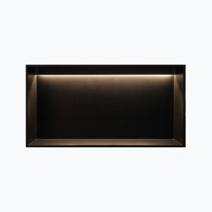 STERN KONZEPT SHOWER NICHE 60X35x12,5 MATTE BLACK W/ LED X-B6030 MB