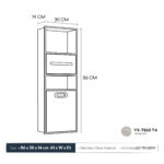 STERN KONZEPT STAINSLESS STEEL REFUSE BIN TEA APRICOT W/ LED YX-T860 TA - Image 3